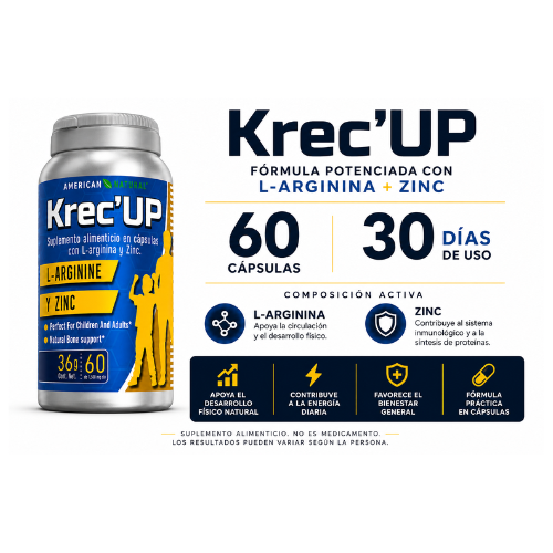 Krec Up™: Tratamiento Completo de 2 Meses – Compra 1 Mes y Recibe 2 (Oferta Especial) 🎁